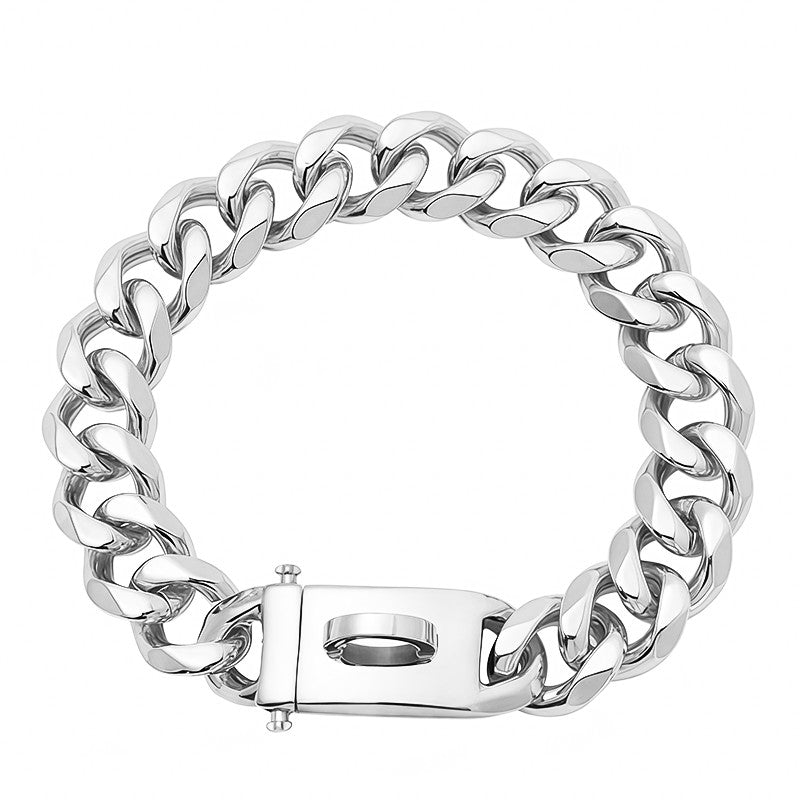 Collar de Perro Dorado de Acero Inoxidable