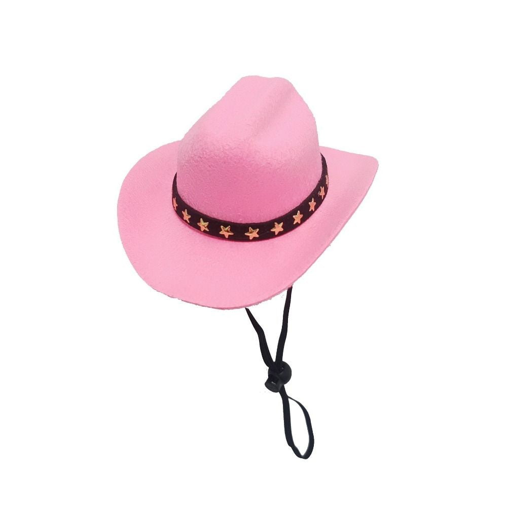 Sombrero Vaquero Ajustable para Perros Pequeños y Gatos