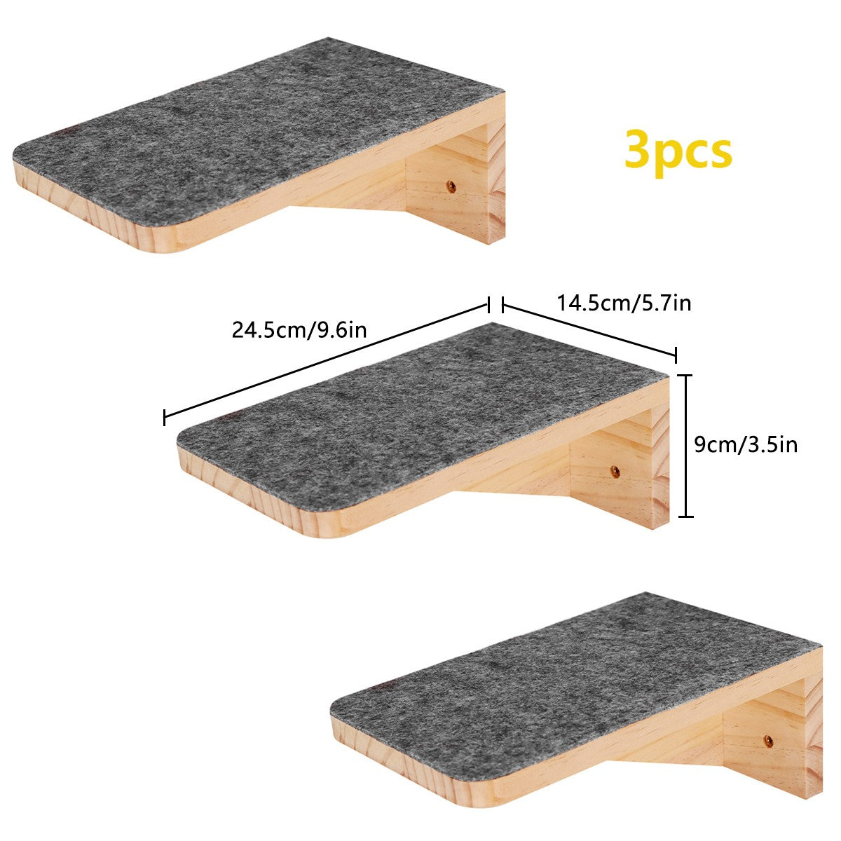 Repisas de Pared para Descanso y Juego de Gatos
