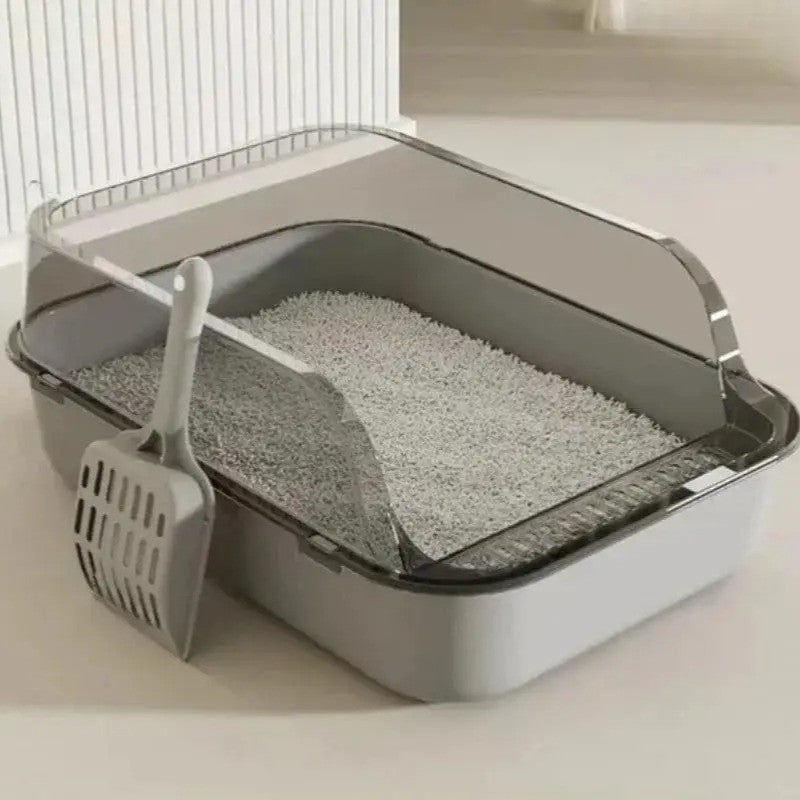 Caja de Arena para Gatos Semicerrada