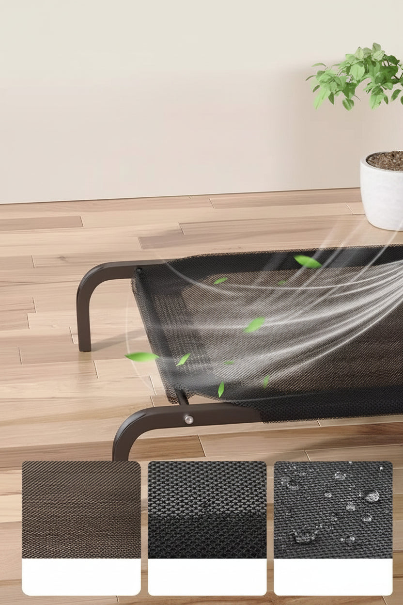 Cama Elevada Portátil de Malla Refrescante para Perros