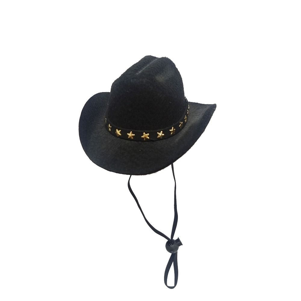 Sombrero Vaquero Ajustable para Perros Pequeños y Gatos