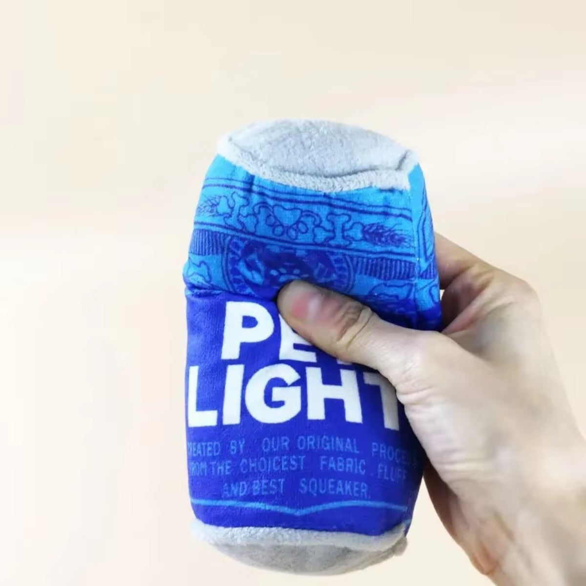Juguete de Peluche en Forma de Lata para Perro con Sonido