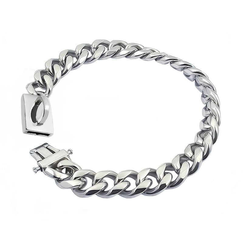 Collar de Perro Dorado de Acero Inoxidable