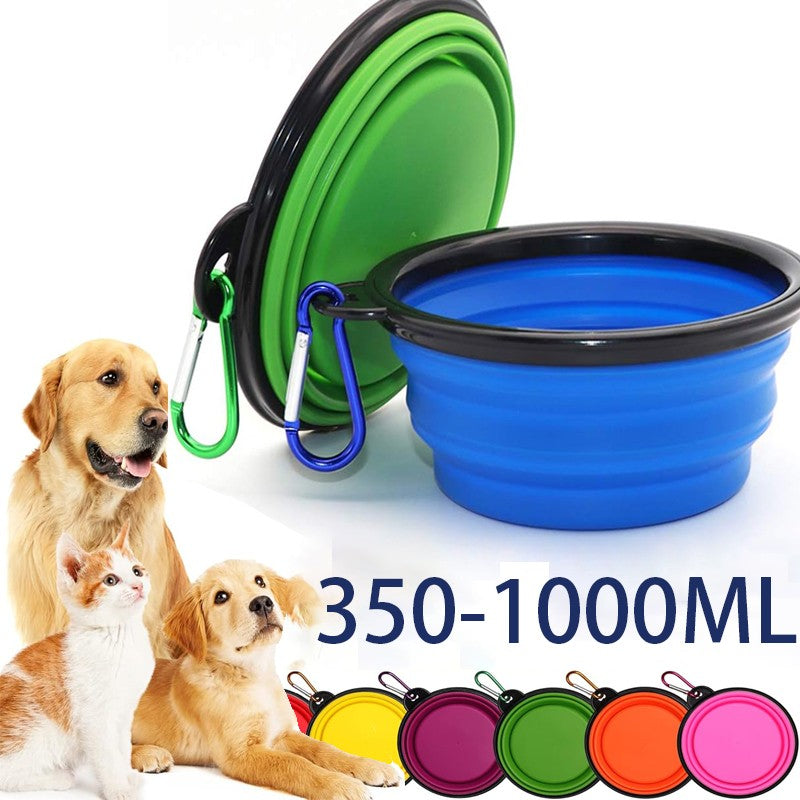 Tazón Portátil Plegable de Silicona para Perros