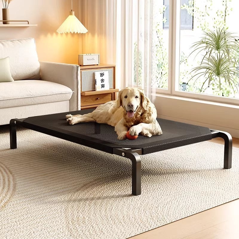 Cama Elevada Portátil de Malla Refrescante para Perros