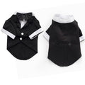 Traje Formal con Corbata y Moño para Mascotas