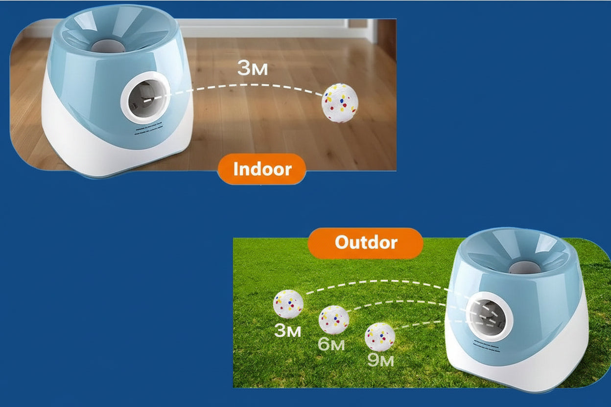 Lanzador de Pelotas Automático para Perro