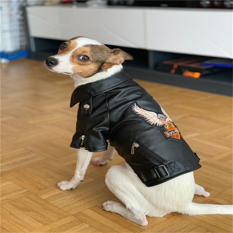 Chamarra para Mascotas Estilo Motociclista