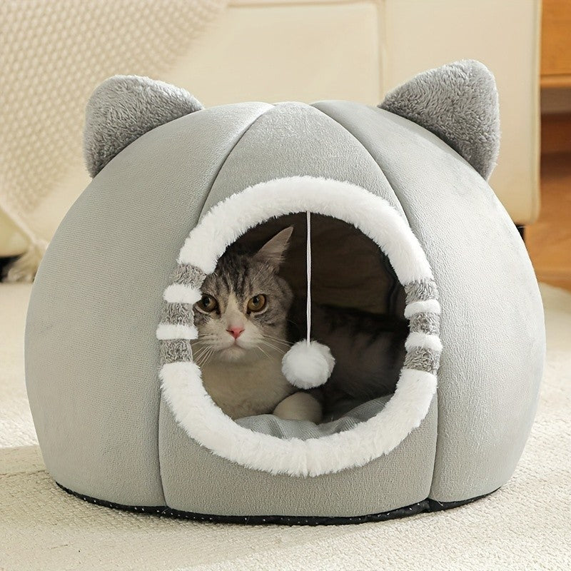 Cama Cueva para Gato con Cojín Suave