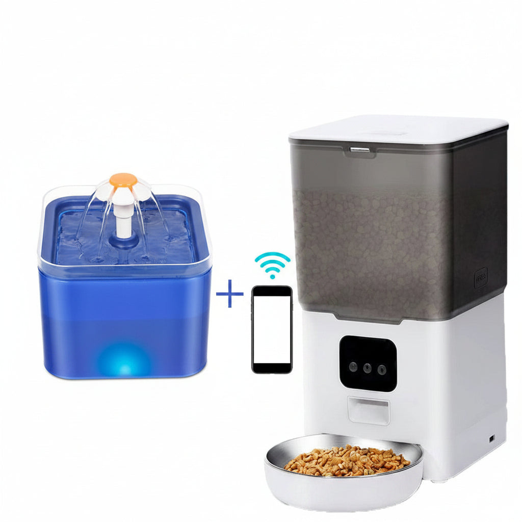 Comedero Automático para Perros y Gatos con WiFi 6Kg