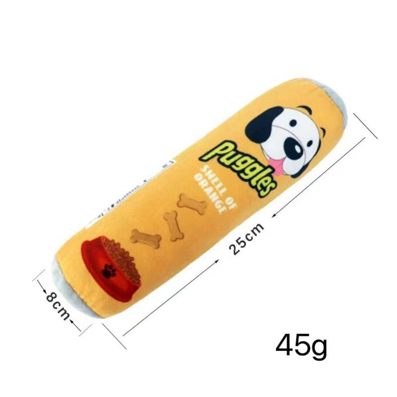 Juguete Resistente de Peluche con Forma de Papas para Perros
