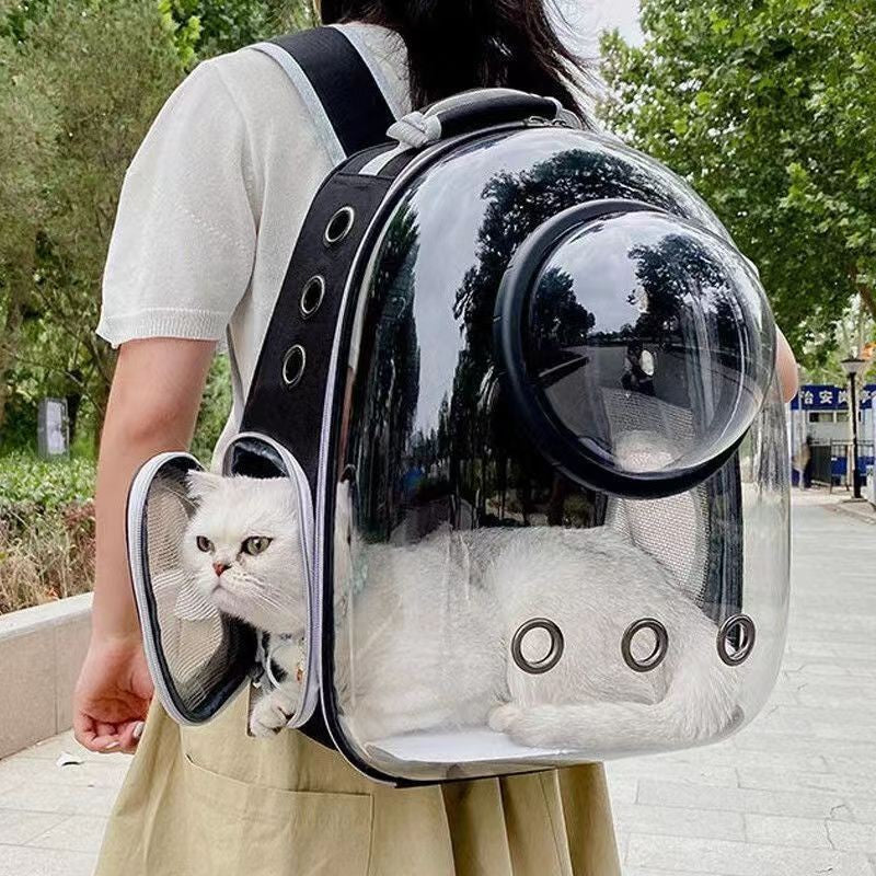 Mochila Transparente Ventilada para Perros y Gatos