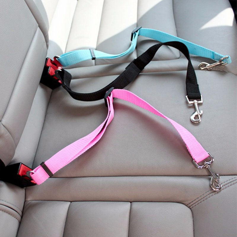 Cinturón de Seguridad Ajustable para Perros y Gatos