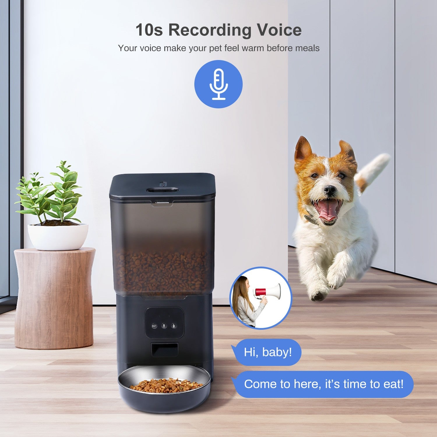 Comedero Automático para Perros y Gatos con WiFi 6Kg