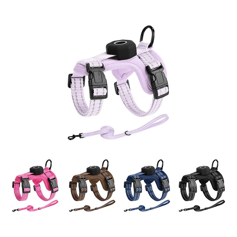 Chaleco Reflectante Compatible con AirTag para Gatos
