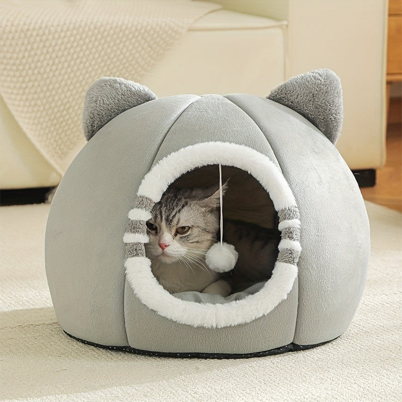 Cama Cueva para Gato con Cojín Suave