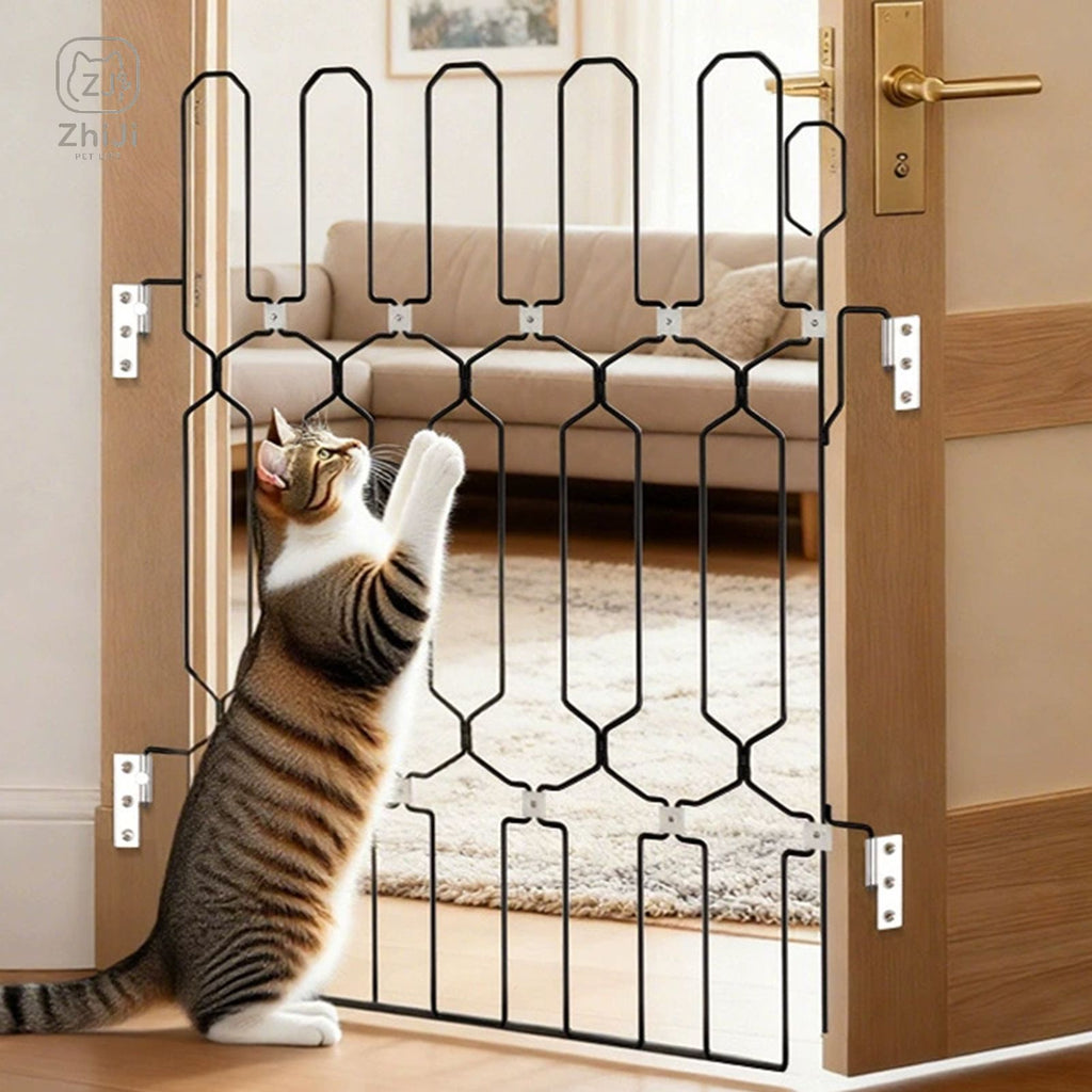 Reja Metálica de Puerta Plegable para Mascotas