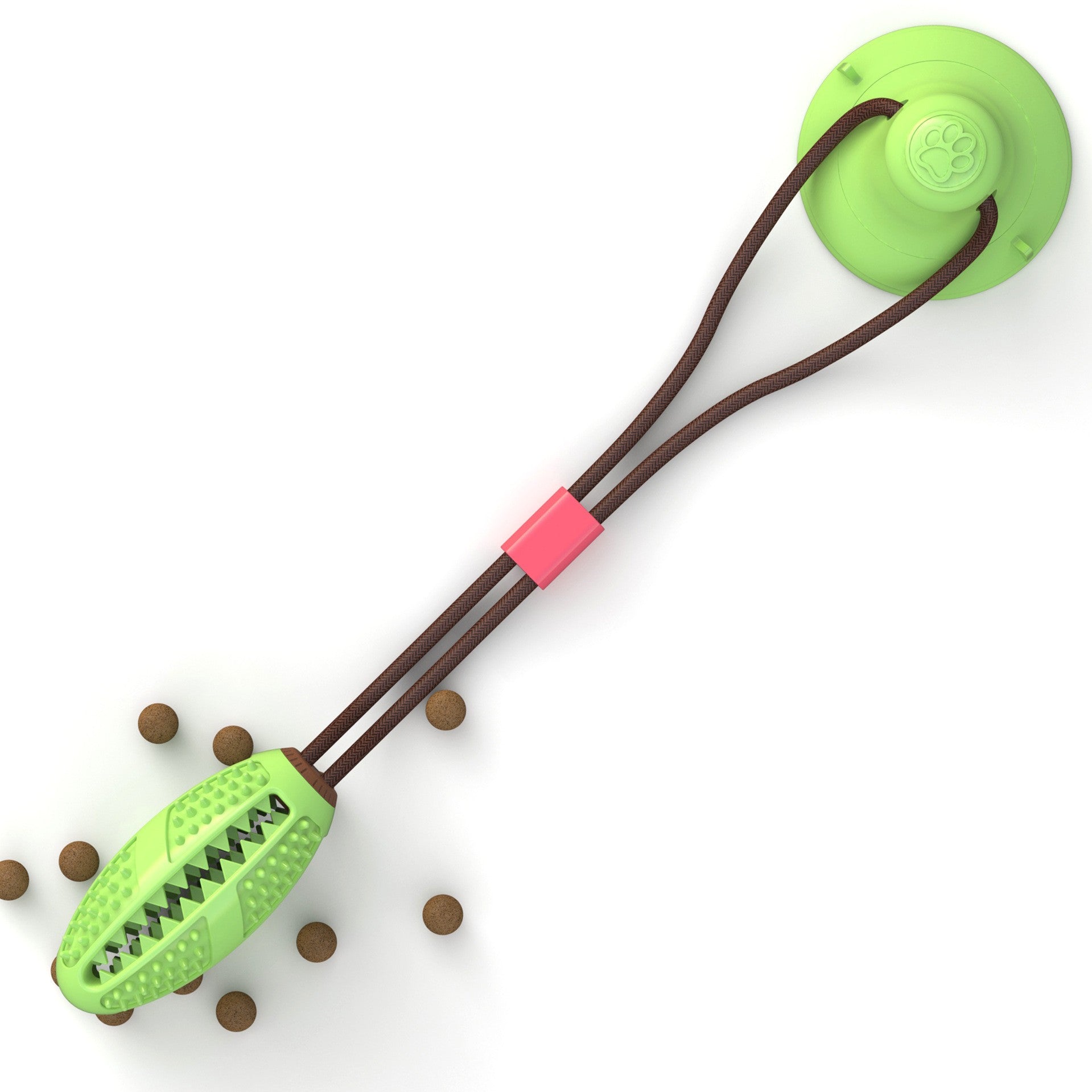 Juguete con Ventosa y Cuerda con Bola para Perro