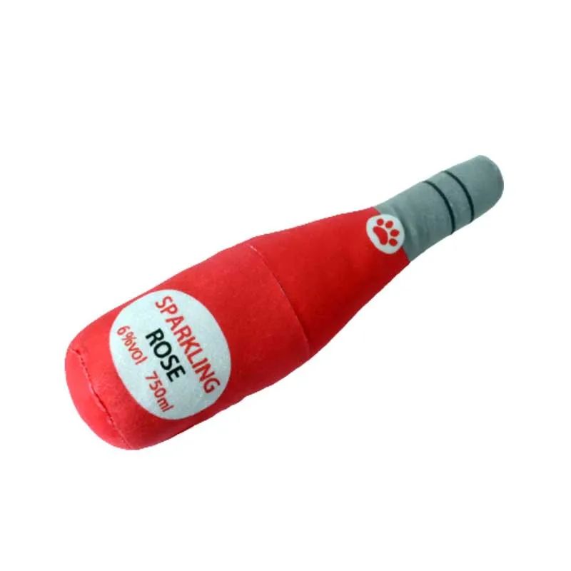 Juguetes de Peluche en Forma de Botella para Perros