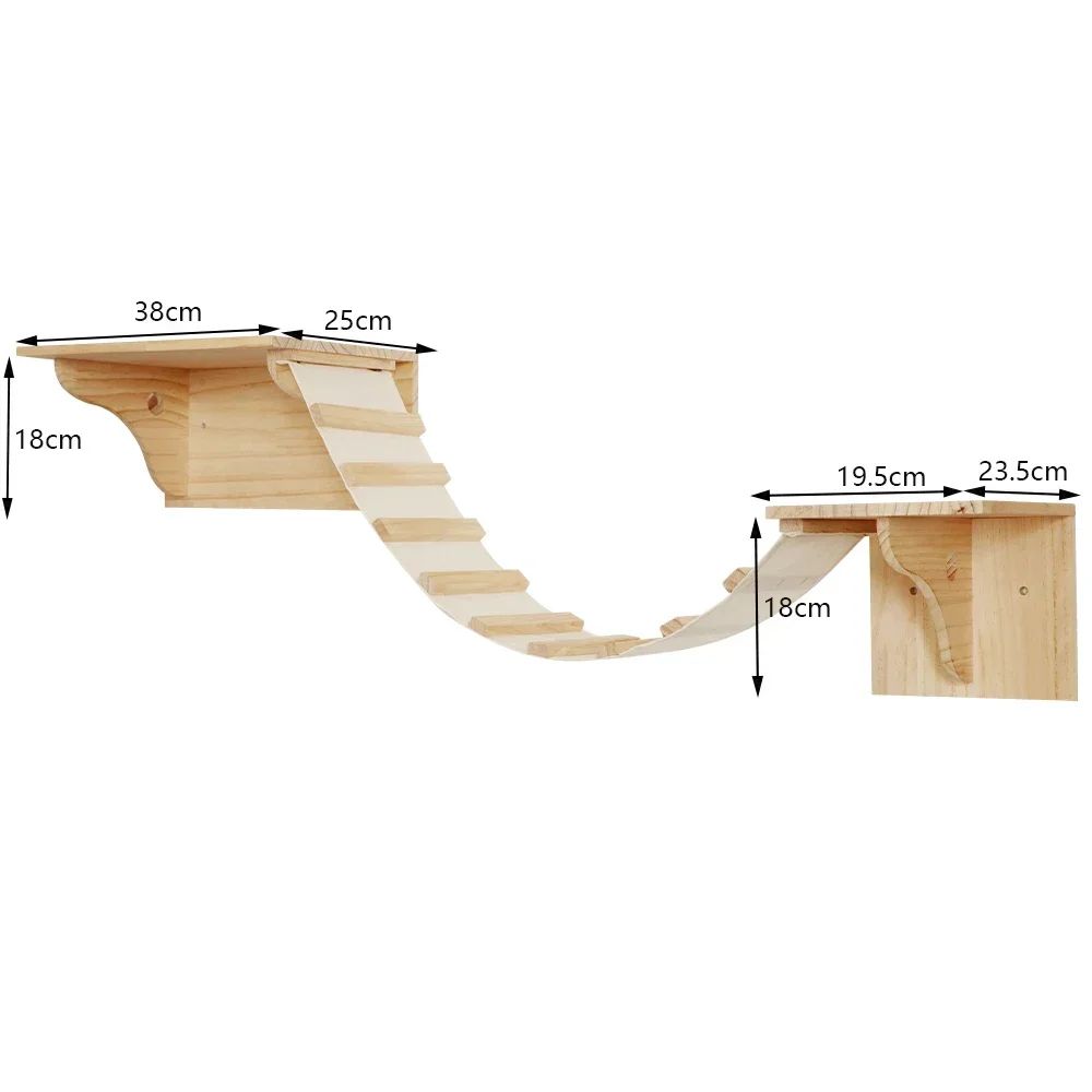 Repisas de Pared para Descanso y Juego de Gatos