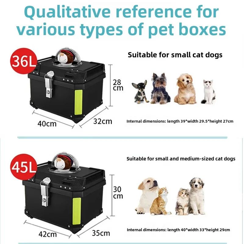 Caja para Mascotas en Motocicleta