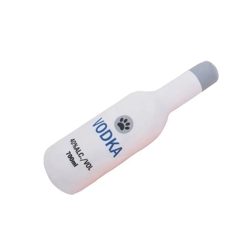 Juguetes de Peluche en Forma de Botella para Perros
