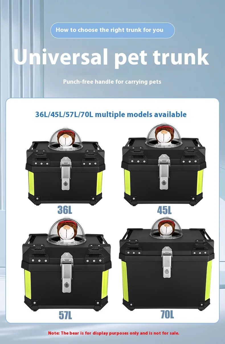 Caja para Mascotas en Motocicleta