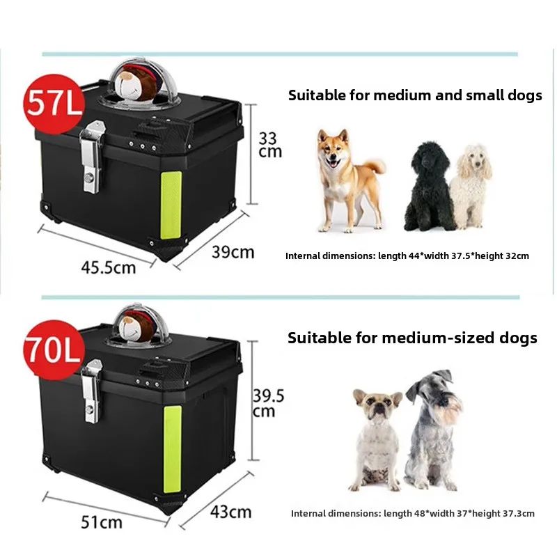 Caja para Mascotas en Motocicleta