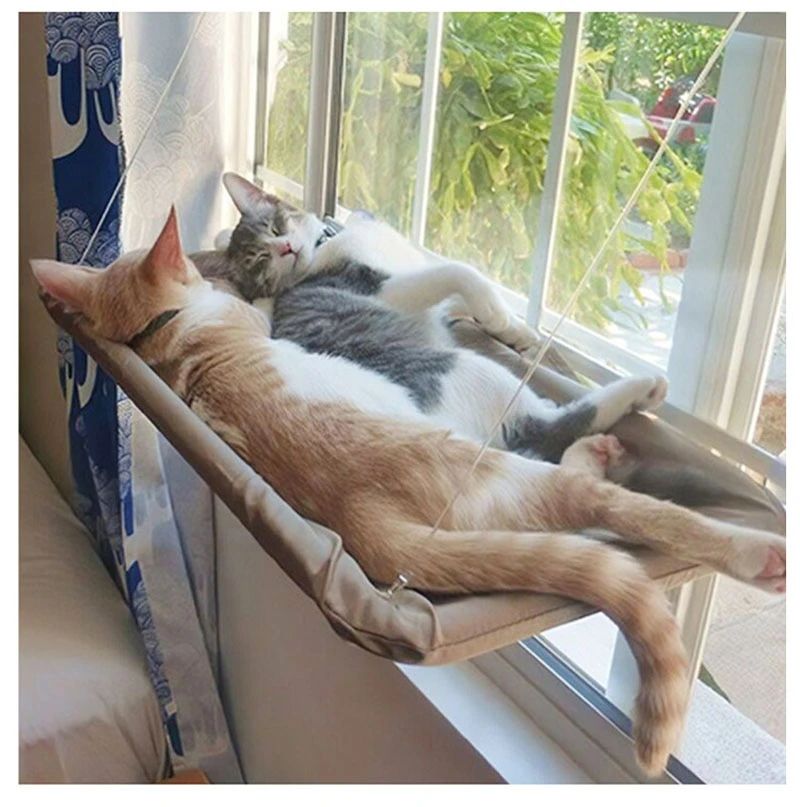 Hamaca de Ventana con Ventosas para Gatos hasta 20 kg