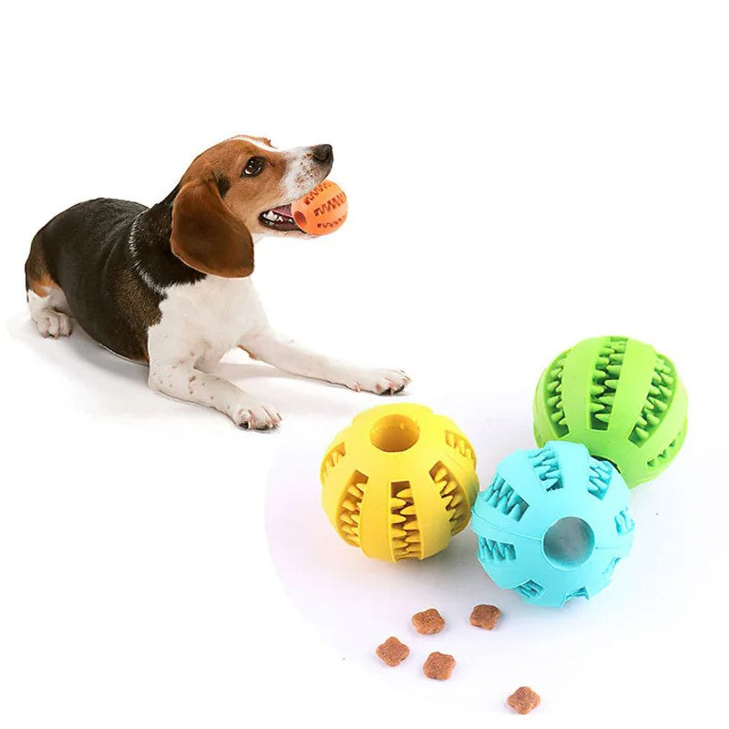 Pelota de Caucho para Morder y Jugar con Perros