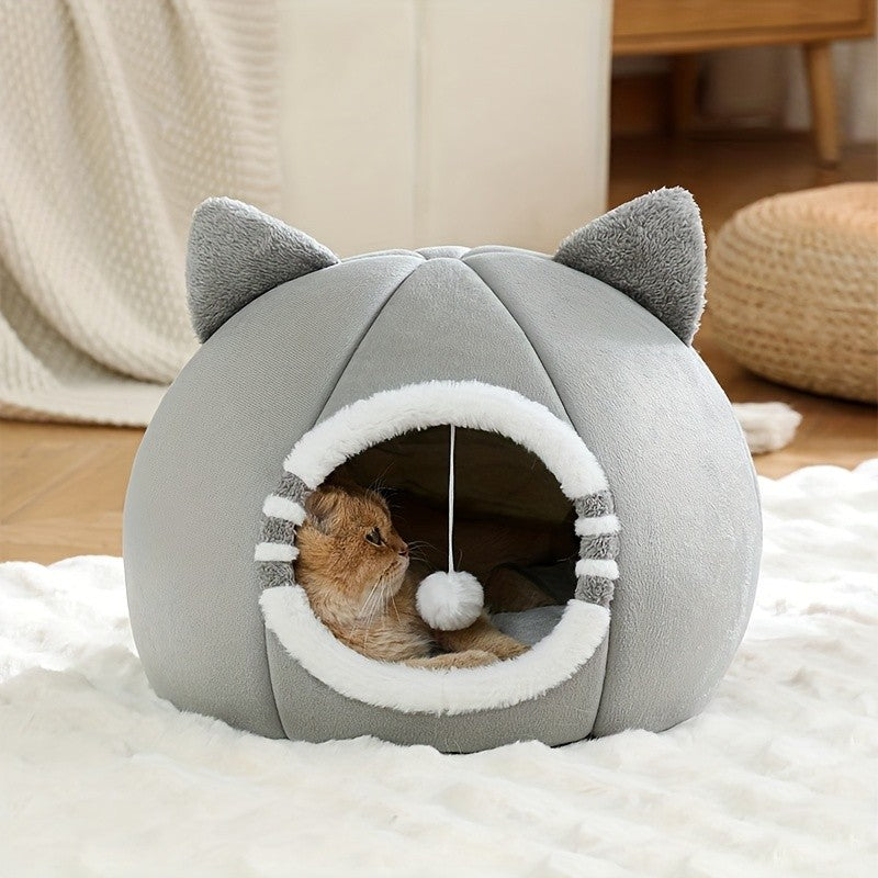 Cama Cueva para Gato con Cojín Suave