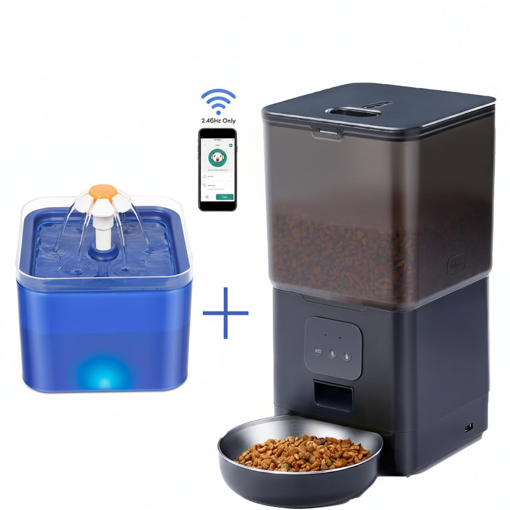 Comedero Automático para Perros y Gatos con WiFi 6Kg