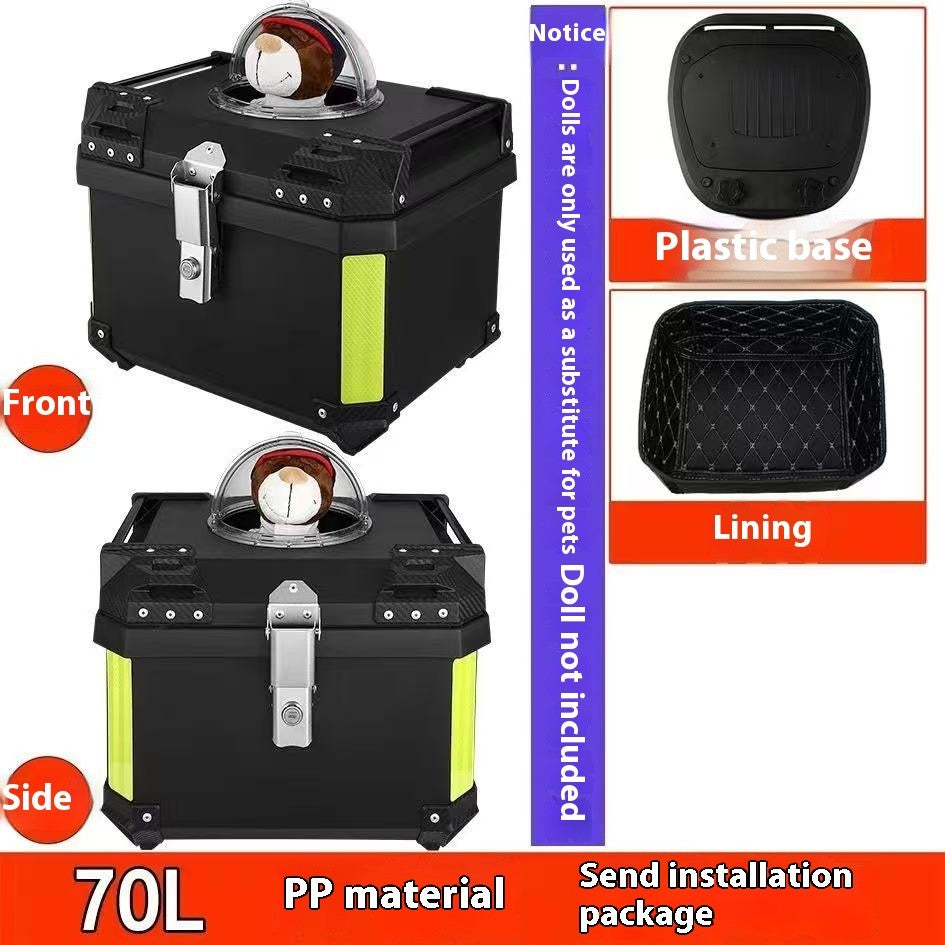 Caja para Mascotas en Motocicleta