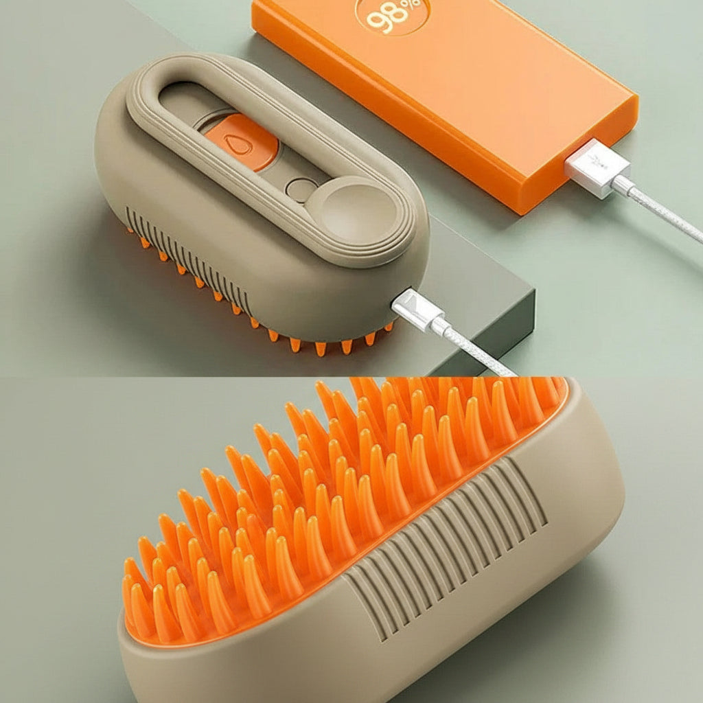 Cepillo de Vapor Eléctrico para Mascota