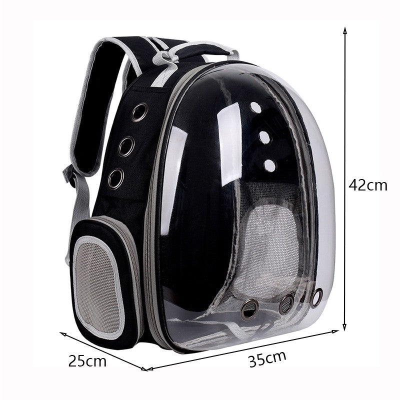 Mochila Transparente Ventilada para Perros y Gatos