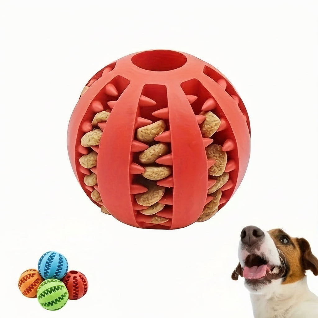 Pelota de Caucho para Morder y Jugar con Perros