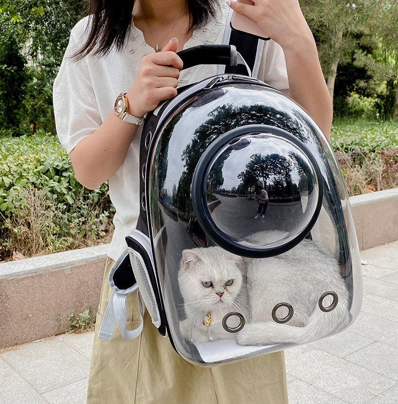 Mochila Transparente Ventilada para Perros y Gatos