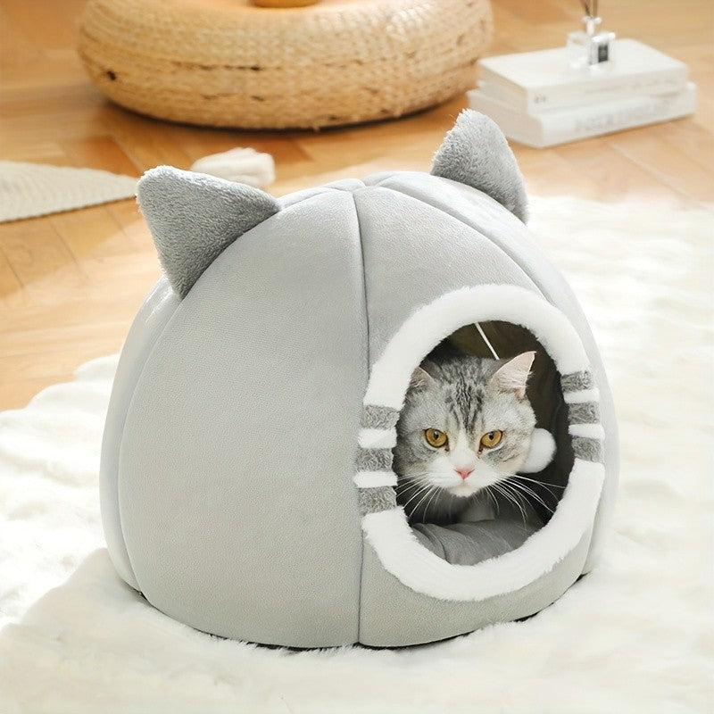 Cama Cueva para Gato con Cojín Suave