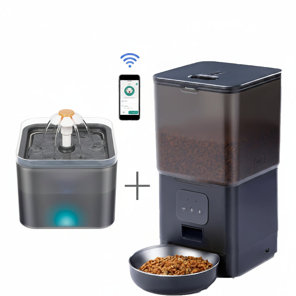 Comedero Automático para Perros y Gatos con WiFi 6Kg