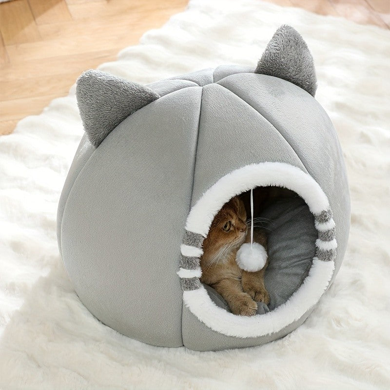 Cama Cueva para Gato con Cojín Suave