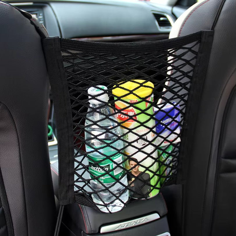 Malla de Seguridad para Mascotas en el Auto con Bolsa de Almacenamiento