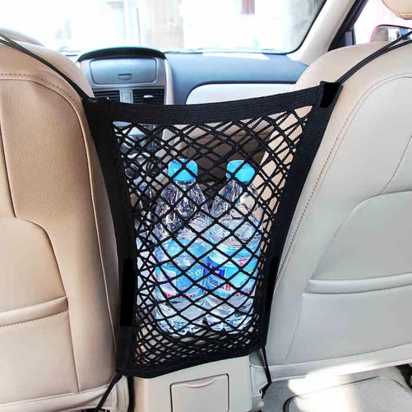Malla de Seguridad para Mascotas en el Auto con Bolsa de Almacenamiento
